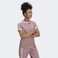 Γυναικεία Adidas Originals 3-Stripes Γυναικείο T-Shirt MAGMAU -Γυναικεία Ρούχα Εκπτώσεις adidas originals 3 stripes tee 2