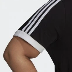 Γυναικεία Adidas Originals 3-Stripes Γυναικείο T-shirt Black -Γυναικεία Ρούχα Εκπτώσεις adidas originals 3 stripes tee 8