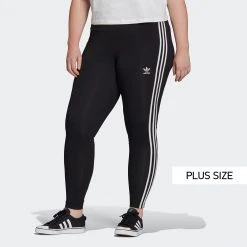 Γυναικεία Adidas Originals Adicolor Classics 3-Stripes Plus Size Γυναικείο Κολάν BLACK