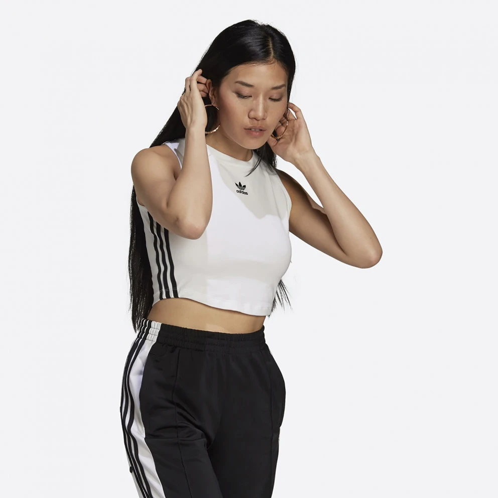 Adidas Originals Γυναικεία Crop Αμάνικη Μπλούζα White 2 Adidas Originals Γυναικεία Crop Αμάνικη Μπλούζα White - Image 2