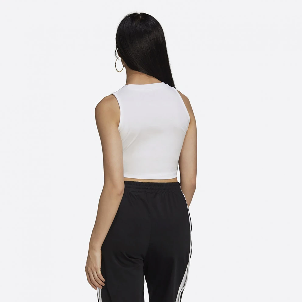 Adidas Originals Γυναικεία Crop Αμάνικη Μπλούζα White 3 Adidas Originals Γυναικεία Crop Αμάνικη Μπλούζα White - Image 3