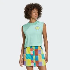 Γυναικεία Adidas Originals Summer Surf Αμάνικο Crop Top PULMIN