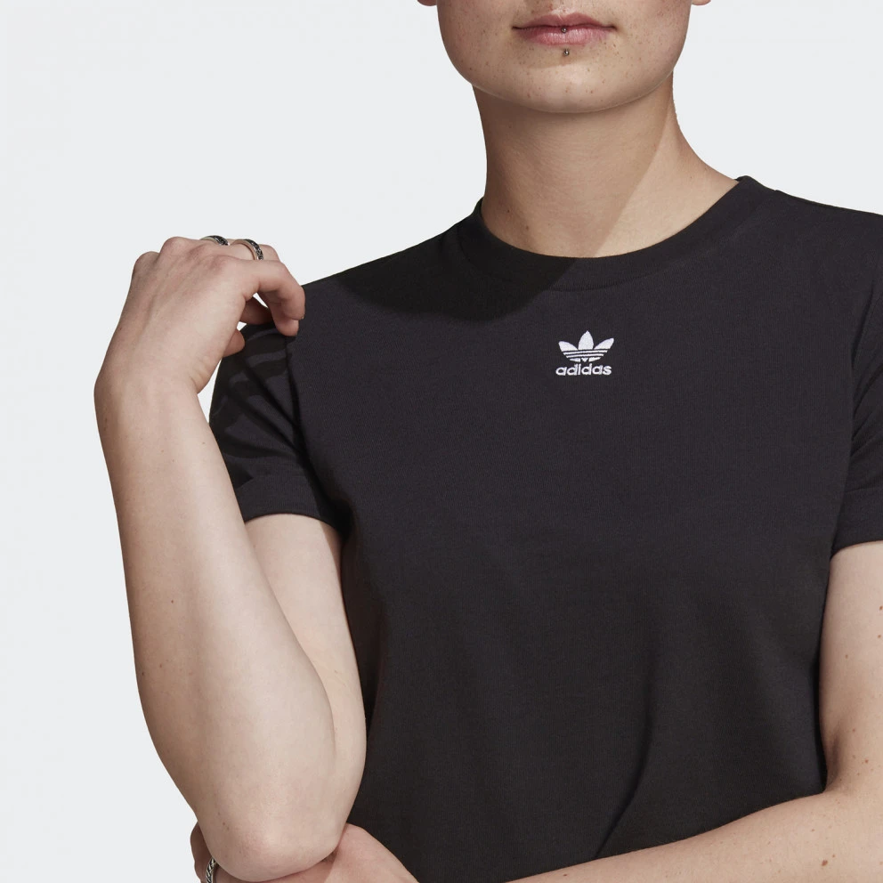 Γυναικεία Adidas Originals Adicolor Classics Roll-Up Sleeve Crop Top Γυναικείο T-Shirt BLACK 3 Γυναικεία Adidas Originals Adicolor Classics Roll-Up Sleeve Crop Top Γυναικείο T-Shirt BLACK - Image 3