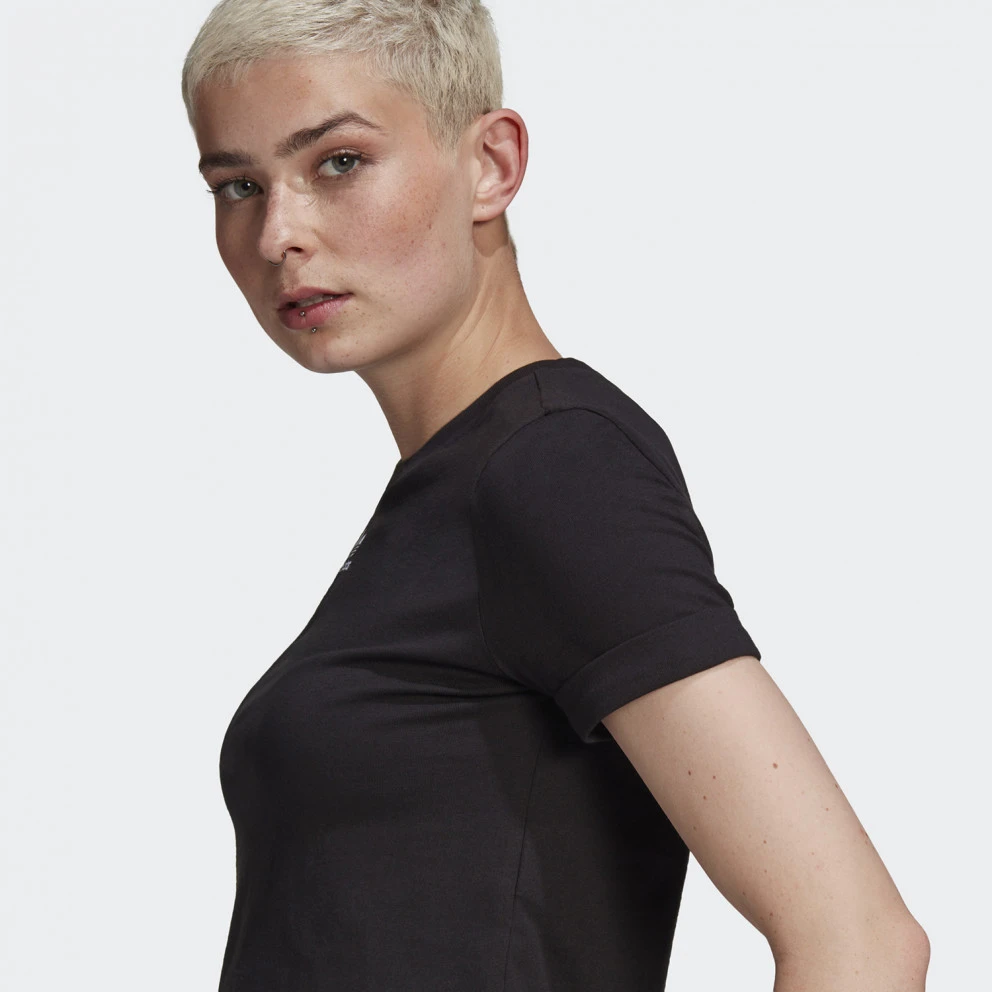 Γυναικεία Adidas Originals Adicolor Classics Roll-Up Sleeve Crop Top Γυναικείο T-Shirt BLACK 4 Γυναικεία Adidas Originals Adicolor Classics Roll-Up Sleeve Crop Top Γυναικείο T-Shirt BLACK - Image 4