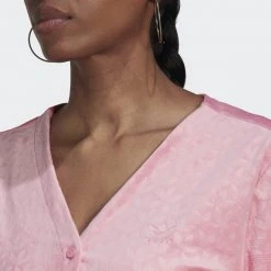 Adidas Originals Cropped Cardi Γυναικεία Μπλούζα BLIPNK -Γυναικεία Ρούχα Εκπτώσεις adidas originals cropped cardi 2