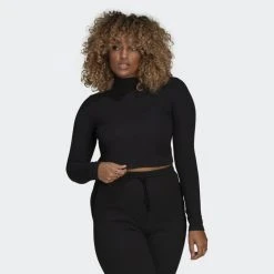 Adidas Originals Γυναικεία Μπλούζα με Μακρύ Μανίκι Black