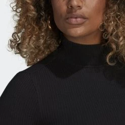 Adidas Originals Γυναικεία Μπλούζα με Μακρύ Μανίκι Black -Γυναικεία Ρούχα Εκπτώσεις adidas originals cropped rib ls 5