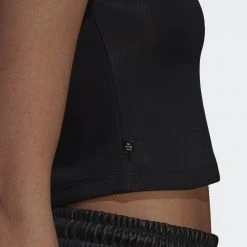 Γυναικεία Adidas Originals Γυναικείο Crop Top BLACK -Γυναικεία Ρούχα Εκπτώσεις adidas originals cropped tee 4