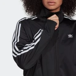 Adidas Originals Adicolor Classics Firebird Primeblue Γυναικεία Plus Size Ζακέτα Black -Γυναικεία Ρούχα Εκπτώσεις adidas originals firebird tt pb 4