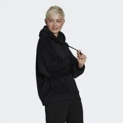 Adidas Originals Adicolor Velour Γυναικεία Μπλούζα με Κουκούλα Black 8 Adidas Originals Adicolor Velour Γυναικεία Μπλούζα με Κουκούλα Black -Γυναικεία Ρούχα Εκπτώσεις adidas originals hoodie 18