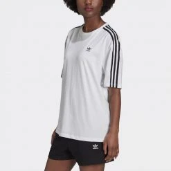 Γυναικεία Adidas Originals Oversized Γυναικείο T-shirt WHITE -Γυναικεία Ρούχα Εκπτώσεις adidas originals oversized tee 3
