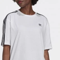 Γυναικεία Adidas Originals Oversized Γυναικείο T-shirt WHITE -Γυναικεία Ρούχα Εκπτώσεις adidas originals oversized tee 4