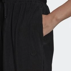 Γυναικεία Adidas Originals Adicolor Plisse Γυναικείο Jogger Παντελόνι Φόρμας BLACK -Γυναικεία Ρούχα Εκπτώσεις adidas originals pants 30