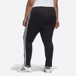 Γυναικεία Adidas Originals Γυναικείο Plus Size Παντελόνι Φόρμας BLACK/WHITE -Γυναικεία Ρούχα Εκπτώσεις adidas originals sst pants pb 18