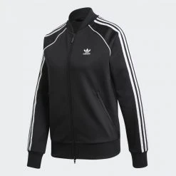 Adidas Originals Primeblue Γυναικεία Ζακέτα BLACK/WHITE -Γυναικεία Ρούχα Εκπτώσεις adidas originals sst tracktop pb 27