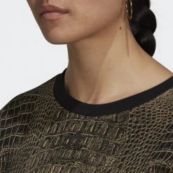 Γυναικεία Adidas Originals Γυναικείο Φούτερ BLACK/BEITON -Γυναικεία Ρούχα Εκπτώσεις adidas originals sweater 4