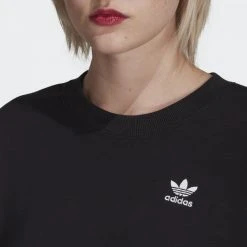 Γυναικεία Adidas Originals Adicolor Γυναικείο Μπλούζα Φούτερ BLACK -Γυναικεία Ρούχα Εκπτώσεις adidas originals sweatshirt 28