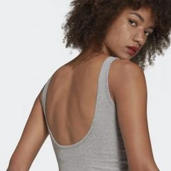 Γυναικεία Adidas Originals Adicolor Essentials Γυναικείο Αμάνικο Crop Top MGREYH -Γυναικεία Ρούχα Εκπτώσεις adidas originals tank top 16
