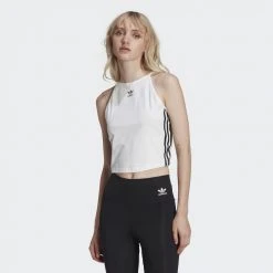 Γυναικεία Adidas Originals Αdicolor Classics Γυναικείο Crop Top WHITE