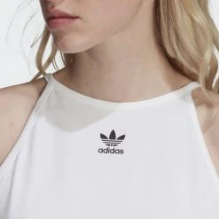 Γυναικεία Adidas Originals Αdicolor Classics Γυναικείο Crop Top WHITE -Γυναικεία Ρούχα Εκπτώσεις adidas originals tank top 22