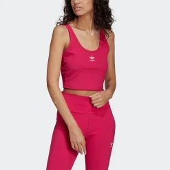 Γυναικεία Adidas Originals Adicolor Essentials Γυναικείο Αμάνικο Crop Top REAMAG -Γυναικεία Ρούχα Εκπτώσεις adidas originals tank top 3