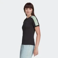 Γυναικεία Adidas Originals Γυναικείο T-Shirt Black -Γυναικεία Ρούχα Εκπτώσεις adidas originals tape tee 2