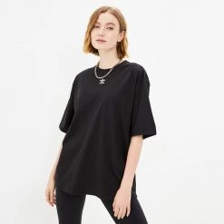 Γυναικεία Adidas Originals Adicolor Essential Γυναικείο T-Shirt BLACK/WHITE