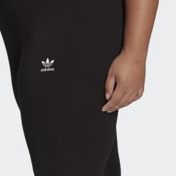 Γυναικεία Adidas Originals Adicolor Essentials Plus Size Γυναικείο Κολάν BLACK -Γυναικεία Ρούχα Εκπτώσεις adidas originals tight 8