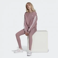 Γυναικεία Adidas Originals Adicolor Classics Tonal 3-Stripes Γυναικείο Κολάν MAGMAU -Γυναικεία Ρούχα Εκπτώσεις adidas originals tights 5