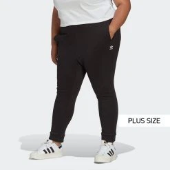 Γυναικεία Adidas Originals Adicolor Essentials Plus Size Γυναικείο Παντελόνι Φόρμας BLACK