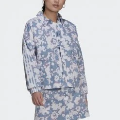 Adidas Originals Γυναικεία Ζακέτα MULTCO/AMBSKY -Γυναικεία Ρούχα Εκπτώσεις adidas originals track top 29