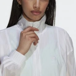 Adidas Originals Adicolor Γυναικεία Ζακέτα WHITE -Γυναικεία Ρούχα Εκπτώσεις adidas originals track top 36