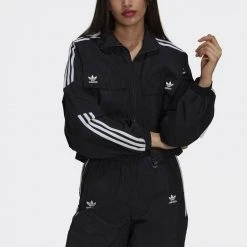Adidas Originals Adicolor Disrupted Γυναικεία Ζακέτα BLACK -Γυναικεία Ρούχα Εκπτώσεις adidas originals track top 45