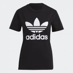 Γυναικεία Adidas Originals Trefoil Γυναικείο T-Shirt Black -Γυναικεία Ρούχα Εκπτώσεις adidas originals trefoil tee 19