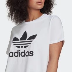Γυναικεία Adidas Originals Adicolor Plus Size Γυναικείο T-shirt WHITE 10 Γυναικεία Adidas Originals Adicolor Plus Size Γυναικείο T-shirt WHITE -Γυναικεία Ρούχα Εκπτώσεις adidas originals trefoil tee 4