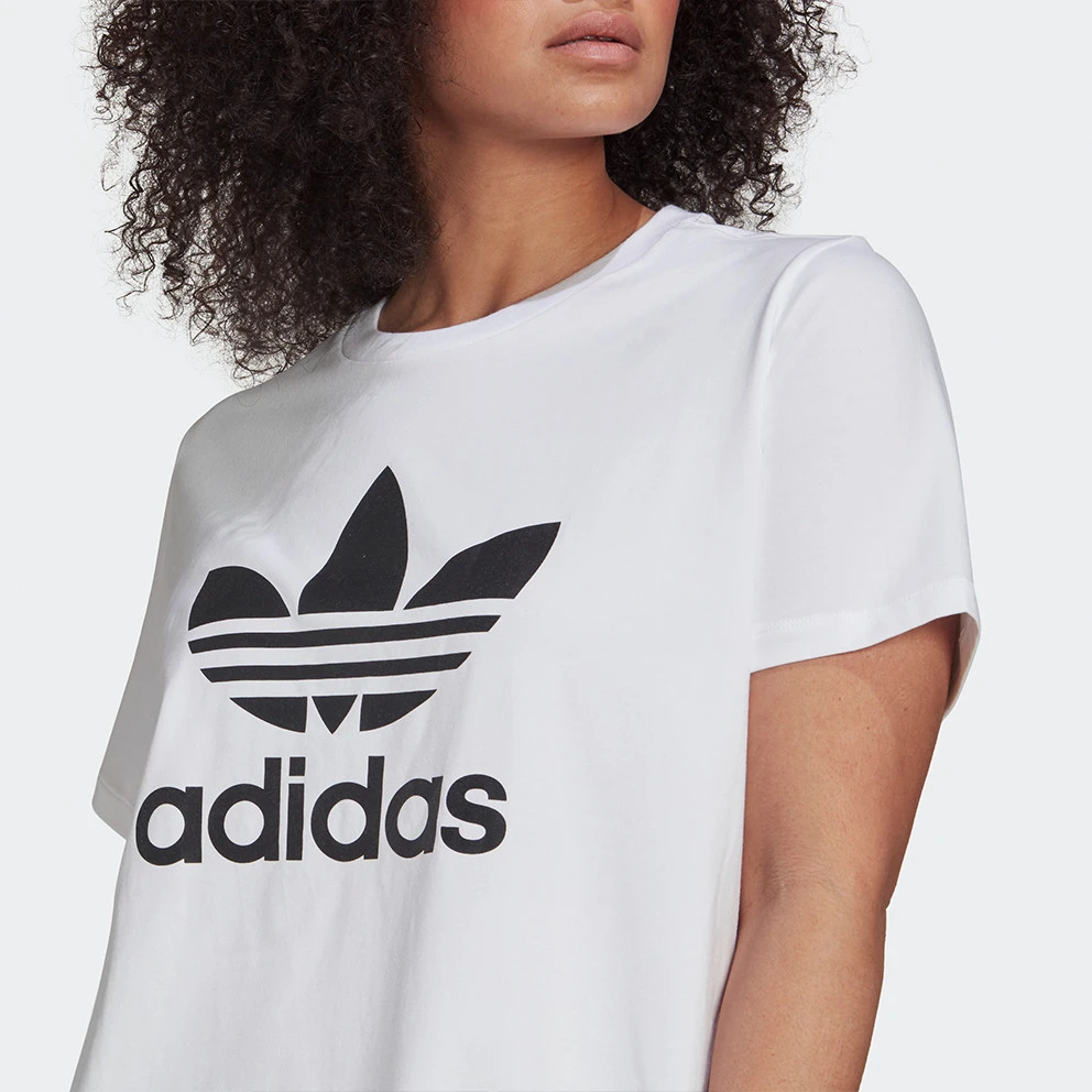 Γυναικεία Adidas Originals Adicolor Plus Size Γυναικείο T-shirt WHITE 5 Γυναικεία Adidas Originals Adicolor Plus Size Γυναικείο T-shirt WHITE - Image 5