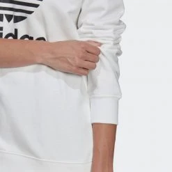 Γυναικεία Adidas Originals Trefoil Γυναικείο Φούτερ WHITE 8 Γυναικεία Adidas Originals Trefoil Γυναικείο Φούτερ WHITE -Γυναικεία Ρούχα Εκπτώσεις adidas originals trf crew sweat 21