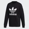 Γυναικεία Adidas Originals Trefoil Γυναικείο Φούτερ BLACK/WHITE