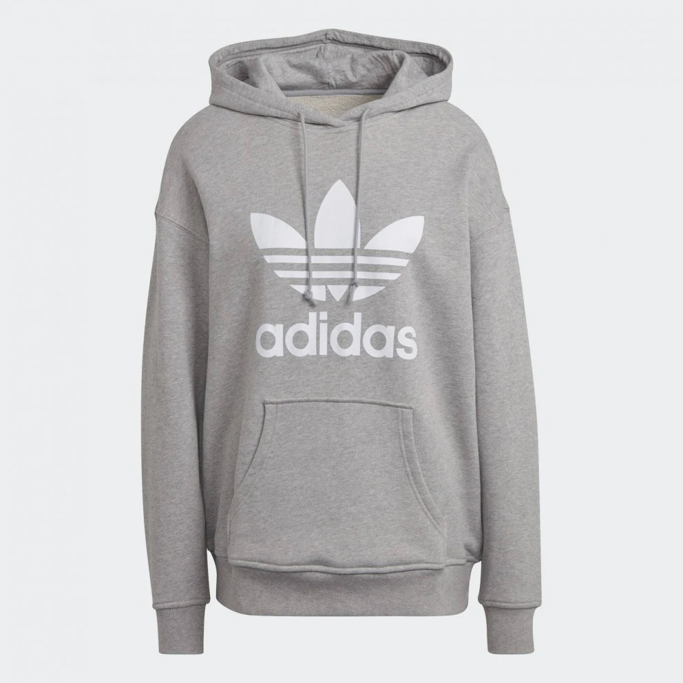 Adidas Originals Trefoil Adicolor Γυναικεία Μπλούζα με Κουκούλα MGREYH 3 Adidas Originals Trefoil Adicolor Γυναικεία Μπλούζα με Κουκούλα MGREYH - Image 3