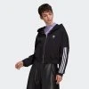 Adidas Originals Zip Hoodie Γυναικεία Ζακέτα BLACK