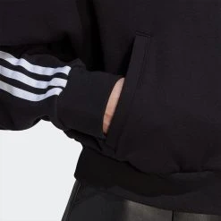 Adidas Originals Zip Hoodie Γυναικεία Ζακέτα BLACK -Γυναικεία Ρούχα Εκπτώσεις adidas originals zip hoodie 4