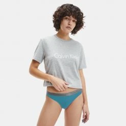 Calvin Klein Thong 3-Pack Γυναικεία Εσώρουχα TAPESTRY TEAL/WHITE/CITRINA -Γυναικεία Ρούχα Εκπτώσεις calvin klein thong 3pk 10