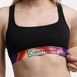 Γυναικεία Calvin Klein Bralette Γυναικείο Σουτιέν Black -Γυναικεία Ρούχα Εκπτώσεις calvin klein unlined bralette 2