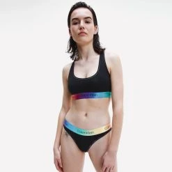 Γυναικεία Calvin Klein Bralette Γυναικείο Σουτιέν BLACK_PRIDE WB