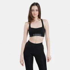 Γυναικεία Calvin Klein Unlined Bralette Αθλητικό Γυναικείο Μπουστάκι Black