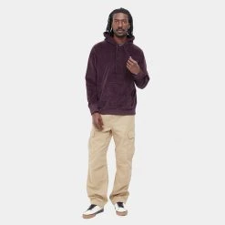 Γυναικεία Carhartt WIP Hooded United Script Ανδρική Μπλούζα με Κουκούλα Dark Plum -Γυναικεία Ρούχα Εκπτώσεις carhartt wip hooded united script sweat 2