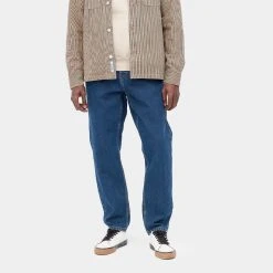 Γυναικεία Carhartt WIP Newel Unisex Τζιν Παντελόνι BLUE