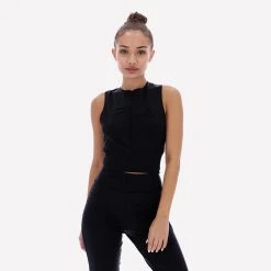 Fila Heritage Γυναικεία Fila Zemira Γυναικείο Αμάνικο Crop Top Black