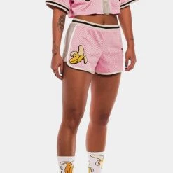 Γυναικεία Grimey Jungle Punch Γυναικείο Σορτς Pink -Γυναικεία Ρούχα Εκπτώσεις grimey jungle punch girl mesh short 3