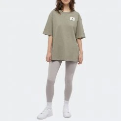 Γυναικεία Jordan Essentials Γυναικείο T-Shirt LIGHT ARMY/HTR/SATURN GOLD -Γυναικεία Ρούχα Εκπτώσεις jordan w j essen tee 2